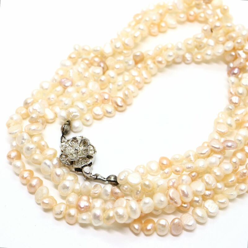 《本真珠ネックレス》J 25.9g 約41cm pearl パール necklace ジュエリー jewelry CE0/DA5