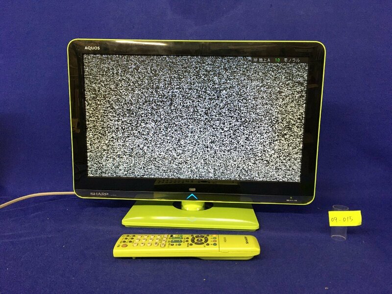 ★０９―０１５★テレビ　シャープ 液晶カラーテレビ アクオス/AQUOS LC-19K3 グリーン 19型 通電確認OK 2010年製 [140]