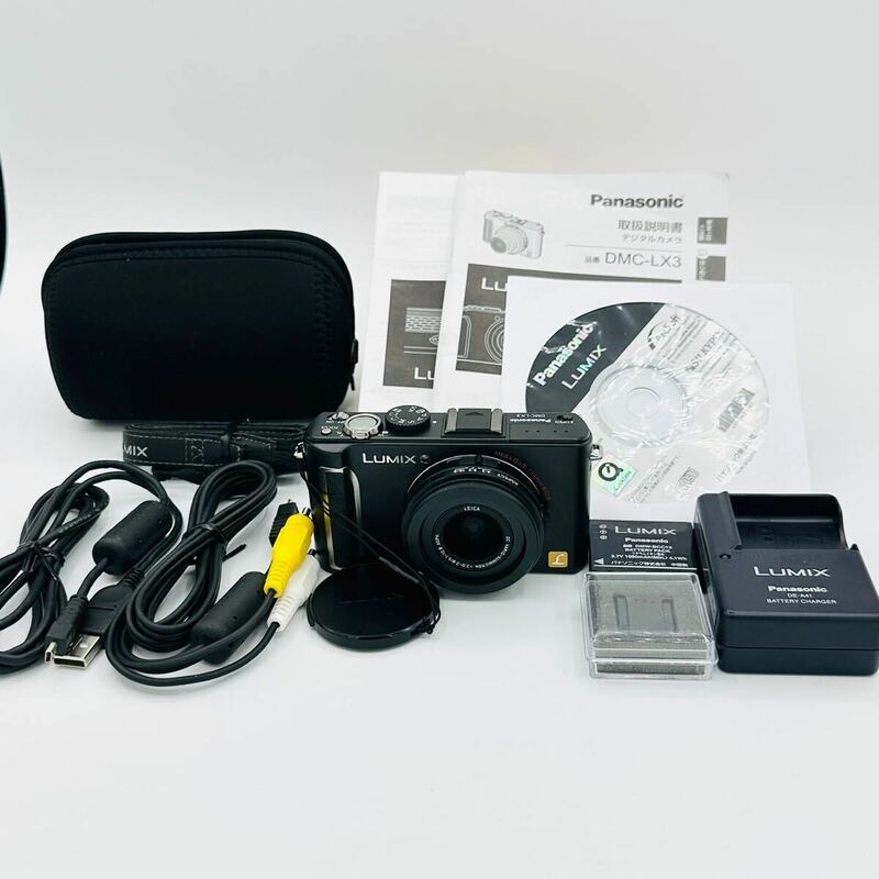 【終了600回以下】【ほぼ新品】パナソニック デジタルカメラ LUMIX (ルミックス) LX3 ブラック DMC-LX3-K Panasonic