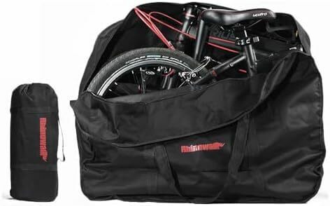 ブラック ツーリング サイクリング 持ち運び 輪行袋 輪行バッグ ケース付き １4?２０インチ対応 バッグ 収納 折りたたみ自転車