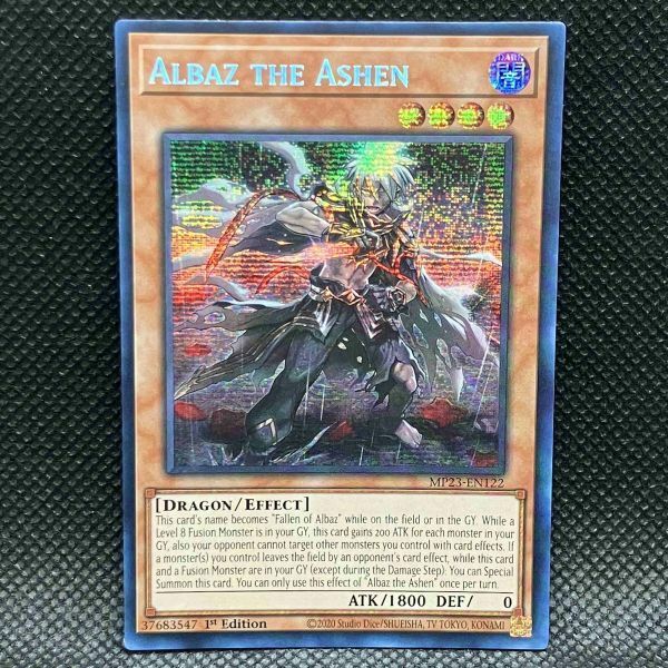 【複数同梱送料一律】 遊戯王 英語 灰燼のアルバス 1st MP23 プリズマティックシークレット プリシク tin 2023 【効果】