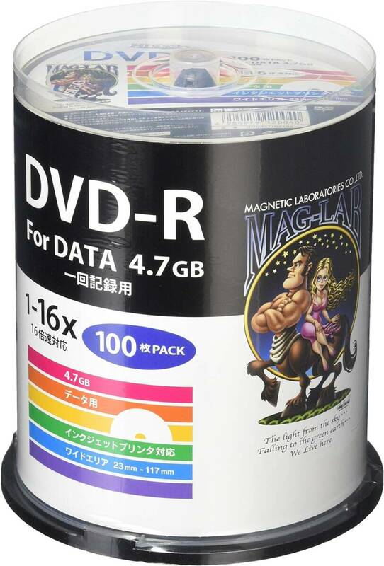 HI-DISC データ用DVD-R HDDR47JNP100 (16倍速/100枚)