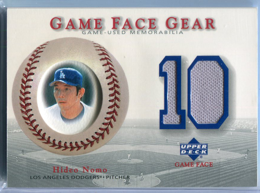 2003 Upper Deck Game Face Gear GG-HN Hideo Nomo 野茂英雄 ジャージ カード