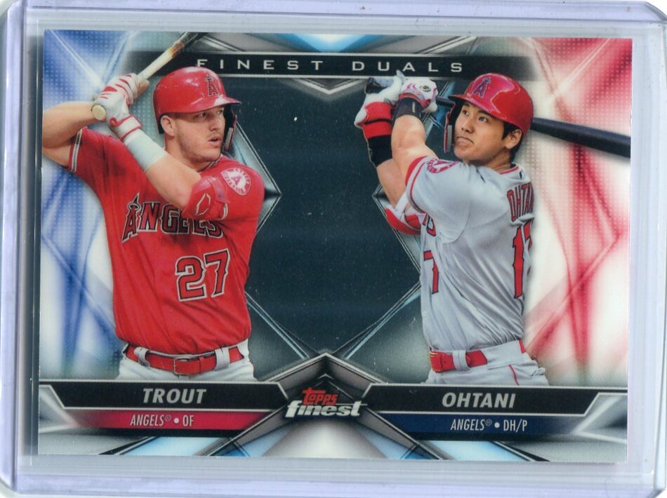2020 Topps Finest - Finest Duals #FD-1 Shohei Ohtani 大谷翔平 トラウト