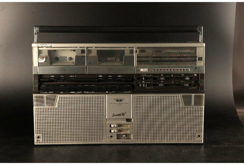 [URA]SHARP/シャープ/大型ラジカセ/GF-808S (ザ・サーチャーＷ)/10-5-75　(検索)骨董/ラジオ/カセットレコーダー/70年代ラジオ/昭和/レトロ