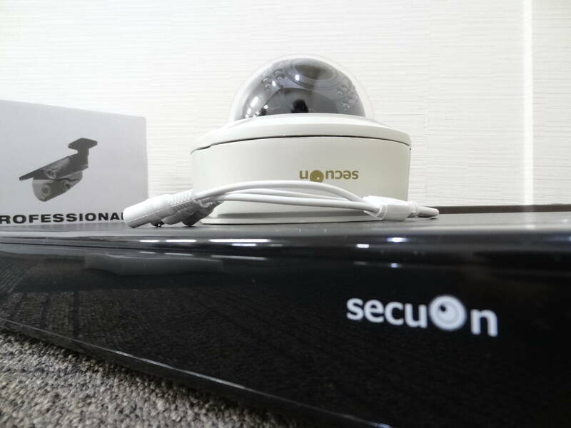 【必見】 secuOn MC605 YR805 ドームカメラ 8chハイブリッド デジタルレコーダー 防犯カメラ