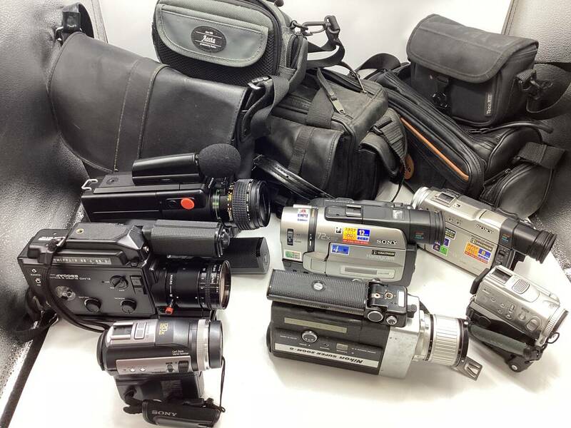 【A41】 カメラ まとめ 7点 Nikon ニコン SONY ソニー CHINON ジャンク 機材 撮影 部品 パーツ ビンテージ コレクション