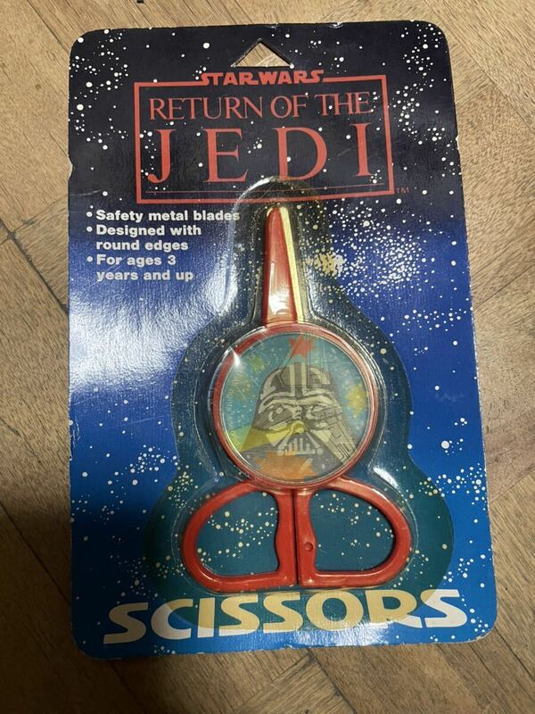 Return of The Jedi Star Wars Scissors Darth Vader Lenticular 1983 ハサミ　未開封　希少　レトロ　ビンテージ　当時物　スターウォーズ