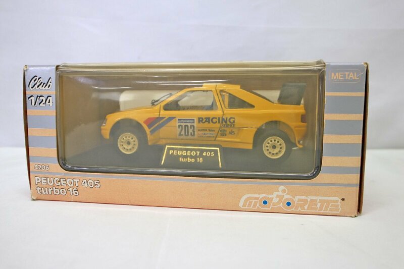 【中古品】MAJORETTE ミニカー 1/24 PEUGEOT 405 turbo 16（13223111418215KMH）