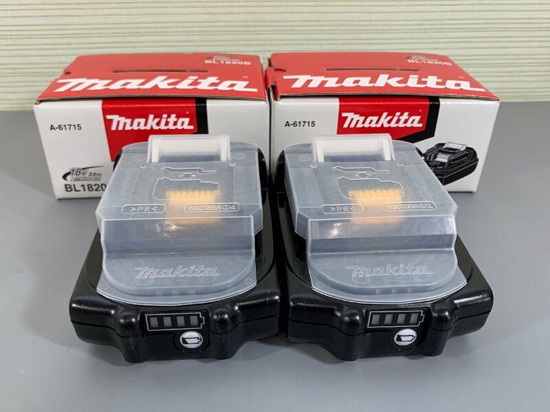 ＜未使用品＞マキタ バッテリ BL1820B 2個セット 18V 2.0Ah（50224051707495IK）