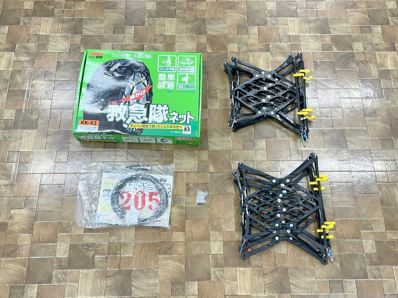 ◆ジャンク品◆ソフト99　速がけ 救急隊ネット 非金属タイヤチェーン コンパクトカー、ミニバン対応（30223100315722AK）