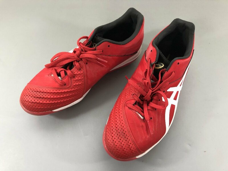 ＜中古品＞asics　野球 スパイク シュ－ズ ベースボール アイスタンドSM　 1121A002　25.5㎝（30723120919942SM）