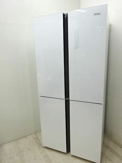 '20年製 Haier ハイアール 468L 冷凍冷蔵庫 JR-NF468A 家庭用 冷蔵庫 4ドア ホワイト