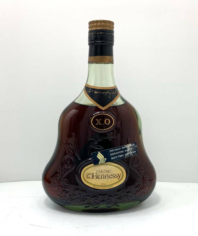 HENNESSY ヘネシーX.O コニャック 金キャップ グリーンボトル 700ml 〇未開栓