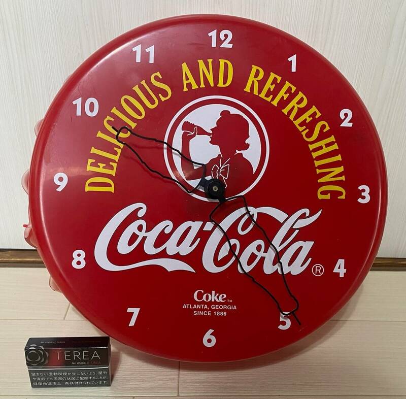 当時物　コカ・コーラ　その3　掛時計　検：壁掛け　Coca-Cola　ビンテージ　企業物　インテリア