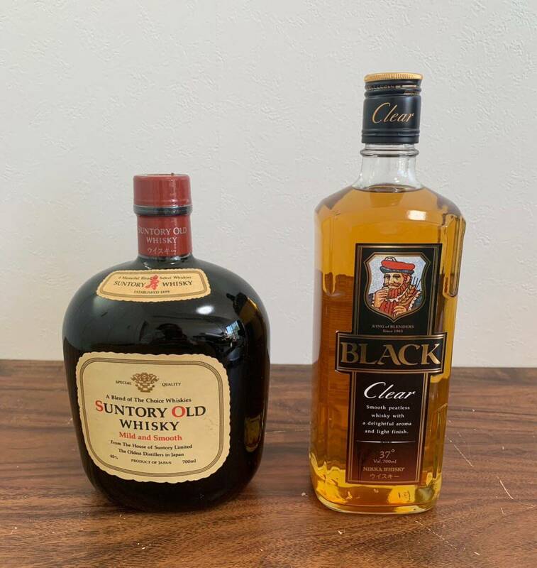 【新品】SUNTORY OLD WHISKY & BLACK Clear 2本セット ウイスキー 古酒 サントリー 