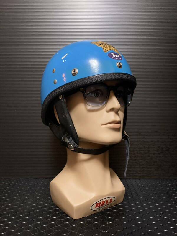 稀少police１９６０年代BUCOブコhelmetヘルメットvintageハーフ60sプロテクターprotector当時物RT検索mchalベルbell500txヴィンテージ