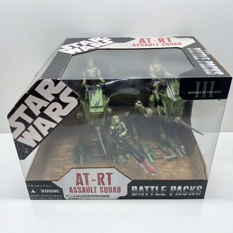 [R]STARWARS スターウォーズ AT-RT アサルト スクァッド バトルパック フィギュア ASSAULT SQUAD BATTLE PACKS 単3型乾電池４本使用