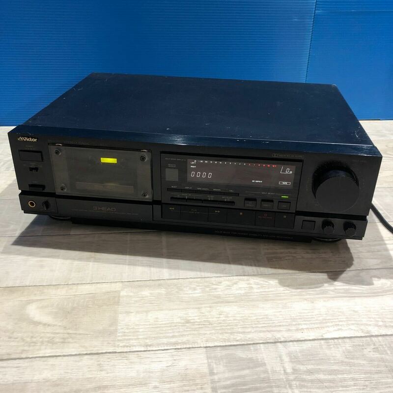 VICTOR ビクター TD-V711 ステレオ カセットデッキ 通電OK 試聴OK 現状品