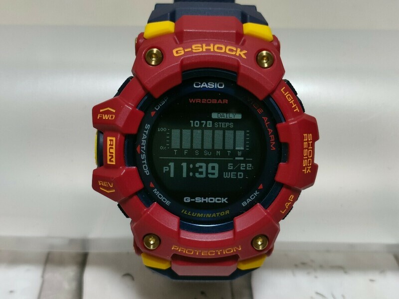 【FCバルセロナコラボモデル】CASIO　カシオ　G-SHOCK　ジーショック　G-SQUAD　ジースクワッド　GBD-100シリーズ　GBD-100BAR-4JR