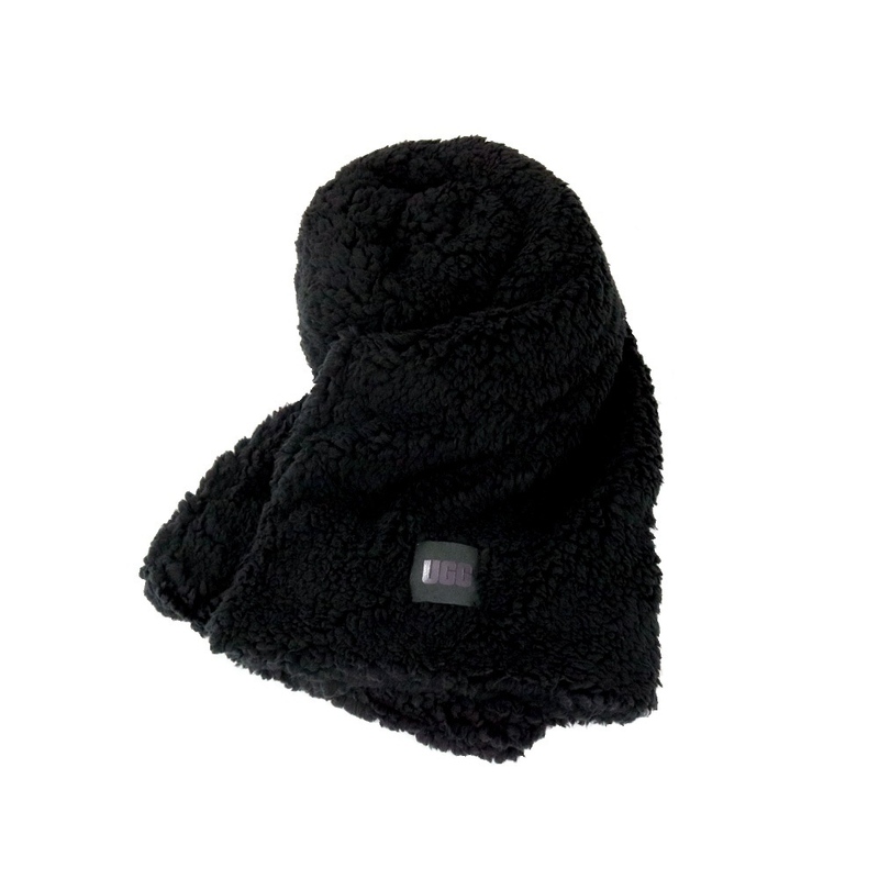 【新品】アグ UGG マフラー 20052 W SHERPA OVERSIZED SCARF ストール 20052-BLK レディース メンズ ブラック