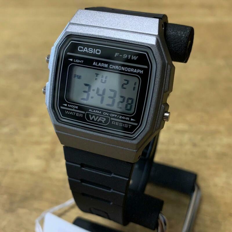 【新品・箱なし】カシオ CASIO 腕時計 メンズ レディース F-91WM-1B クォーツ ブラック 液晶