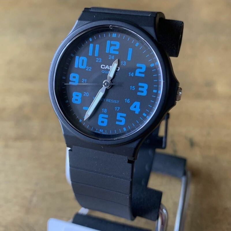 【新品・箱なし】カシオ CASIO クオーツ 腕時計 メンズ MQ-71-2B ブラック ブルー