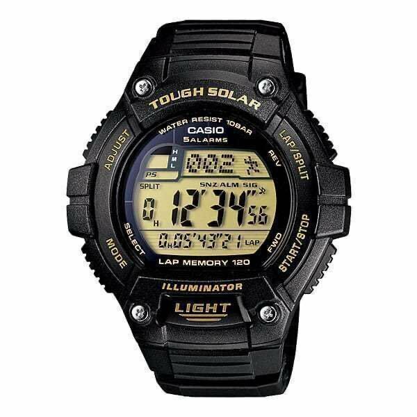 【新品・箱なし】カシオ CASIO タフソーラー デジタル メンズ 腕時計 W-S220-9A ブラック 