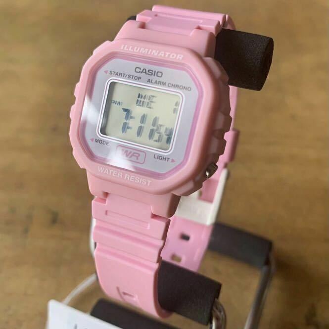 【新品・箱無し】カシオ CASIO 腕時計 レディース LA-20WH-4A1 クォーツ ブラック ピンク