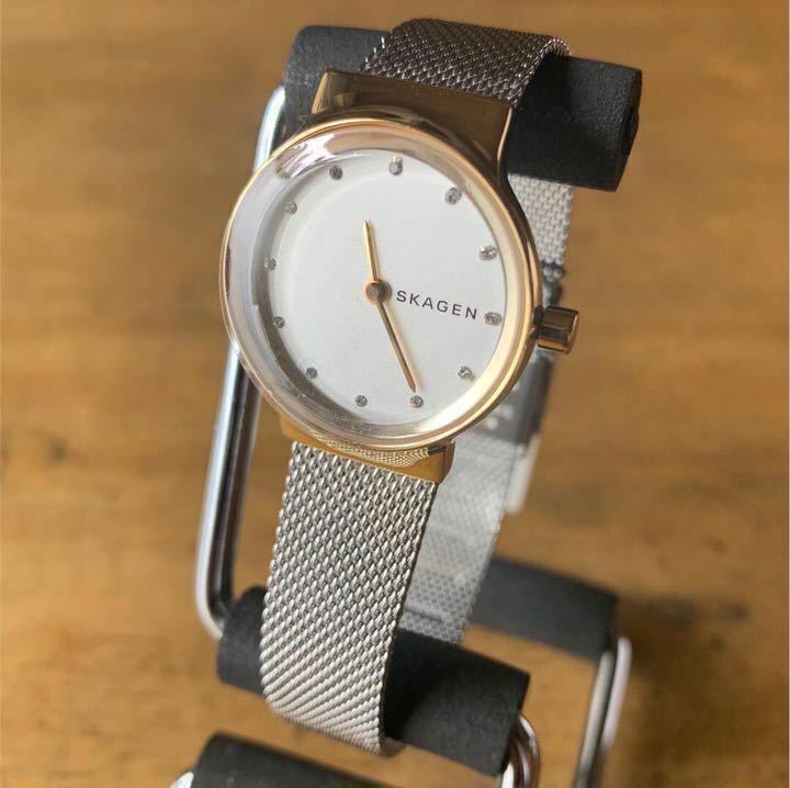 【新品】スカーゲン SKAGEN 腕時計 レディース SKW2666 クォーツ ホワイト シルバー ゴールド