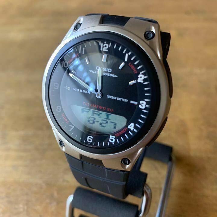 【新品・な無し】カシオ CASIO スタンダード クオーツ メンズ アナデジ 腕時計 AW-80-1AJF ブラック