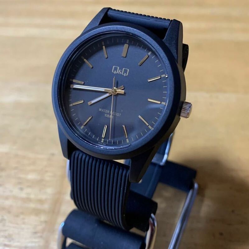 【新品・箱なし】シチズン CITIZEN 腕時計 メンズ レディース VS40-005 Q&Q クォーツ ブラック
