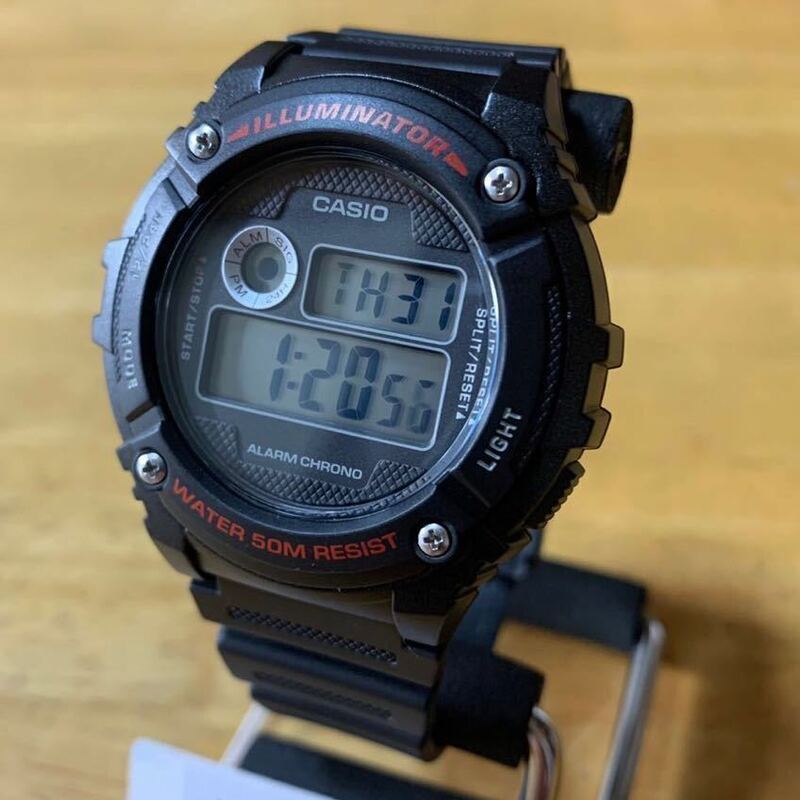【新品・箱無し】カシオ CASIO スタンダード デジタル メンズ 腕時計 W-216H-1AV ブラック