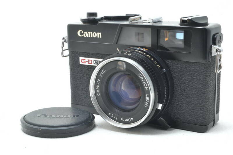 美品 キャノン Canon Canonet QL17 GIII レンジファインダー フィルムカメラ ブラック #6102