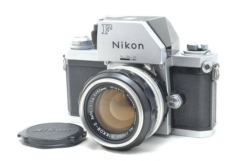 美品 ニコン Nikon F フォトミック FTN 一眼レフ MF フィルムカメラ シルバー Nikkor-S Auto 50mm f/1.4 レンズ #6104