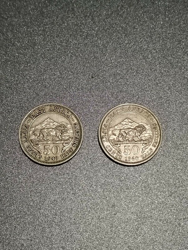 英領 東アフリカ 50セント ハーフシリング 硬貨 外国コイン 古銭 コイン