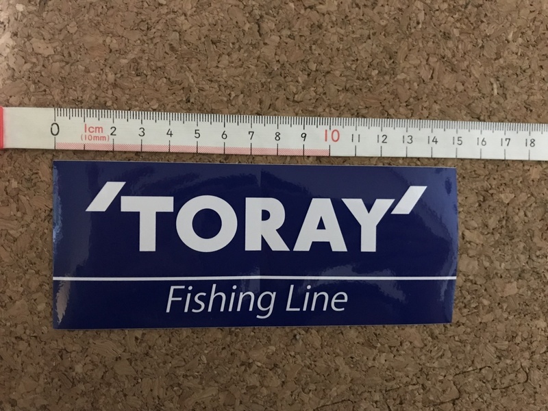 東レ　'TORAY' ステッカー( 6×15cm)　ネイビー　送料無料