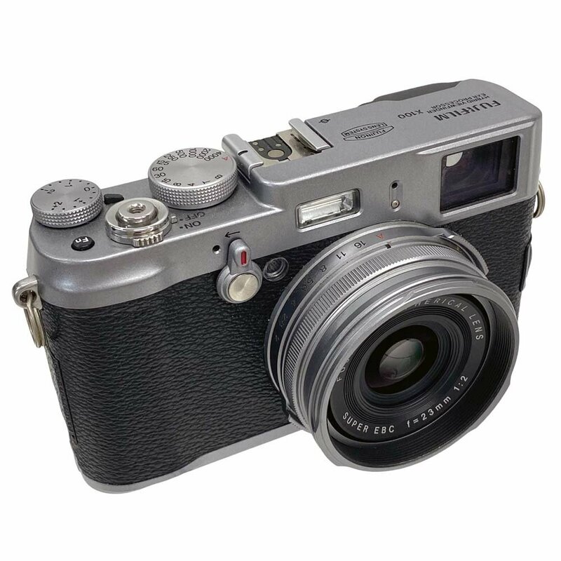 24-1171【美品/動作確認済】フジフィルム ファインピクス X100 コンパクトデジタルカメラ f=23mm 1:2 CMOSセンサー EXRプロセッサ finepix