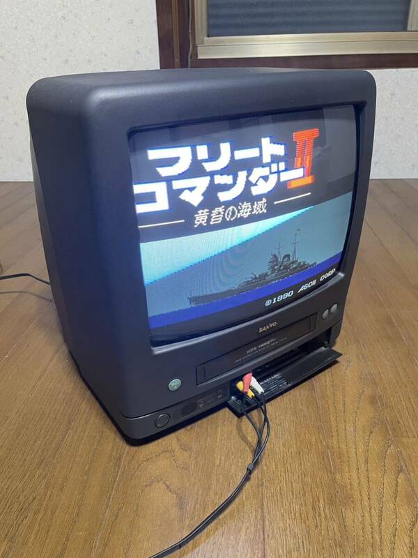 サンヨー　テレビ　ブラウン管 C-14VT20 14型ブラウン管テレビデオ