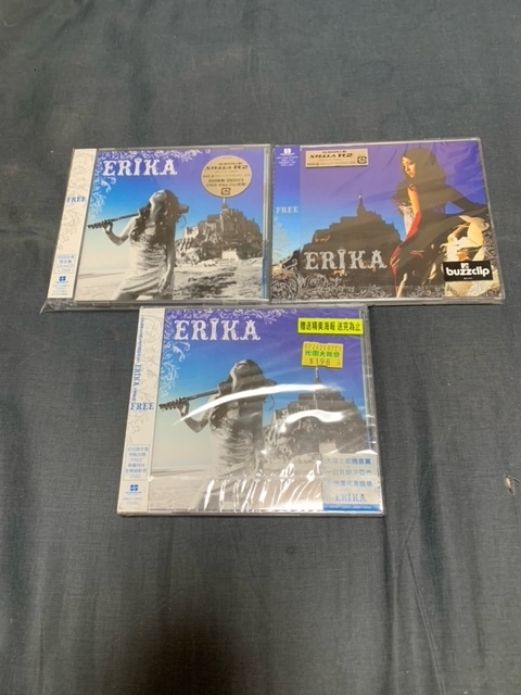 CD ERIKA FREE 初回限定盤新品同様+CDオンリー版未開封+逆輸入盤新品未開封 沢尻エリカ