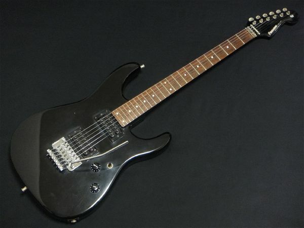 80年代 FERNANDES THE FUNCTION FST-115? ストラト VOO DOO VD-1 Floyd Rose フロイドローズ 消えロゴ&石ロゴプレート 24F ブラック 黒