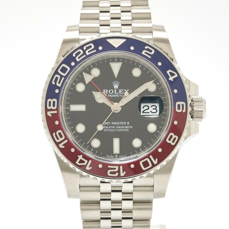 【1年間保証】ROLEX ロレックス GMTマスターII 126710BLRO ランダム番 SS ブラック文字盤×レッド/ブルー×シルバー 自動巻き 腕時計