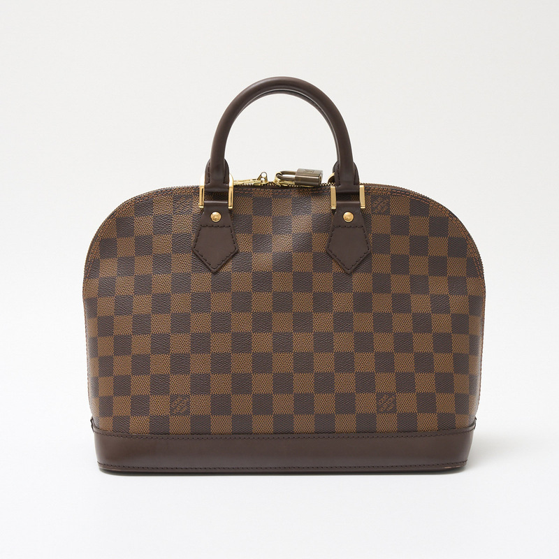 LOUIS VUITTON ルイヴィトン アルマ N51131 ハンドバッグ ダミエ・キャンバス×レザー ブラウン×ゴールド金具 レディース メンズ