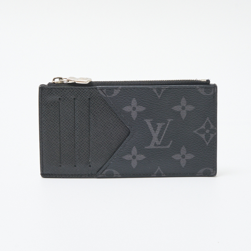 LOUIS VUITTON ルイヴィトン コインカード・ホルダー M30271 ウォレット 小銭入れ モノグラム・エクリプス×レザー ブラック×グレー