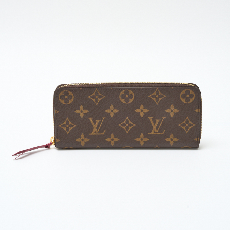 LOUIS VUITTON ルイヴィトン ポルトフォイユ・クレマンス M61298 ウォレット 財布 モノグラム・キャンバス×レザー ブラウン×フューシャ