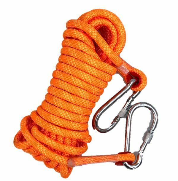 直径 12mm クライミング 補助 ロープ 10m カラー・オレンジ