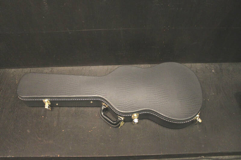 内寸全長 95cm 小ぶりなサイズのエレキギター用ハードケース 特注品 グレーレザー