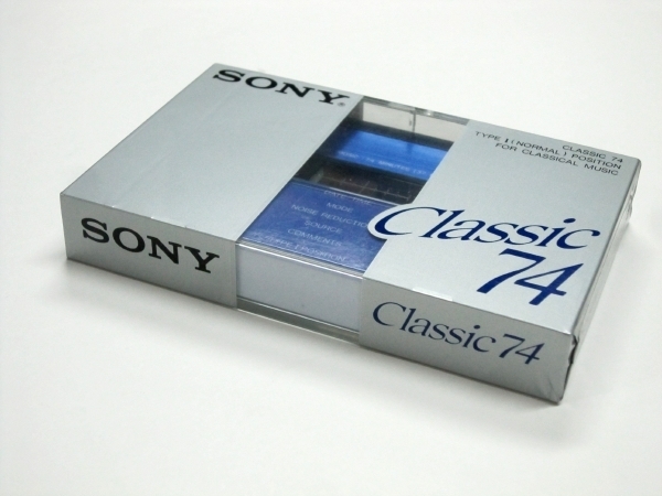 SONY CASSETTE TAPE Classic74 NORMAL POSITION ソニー カセットテープ クラシック 74分 ノーマル Made In Japan 経年未開封品