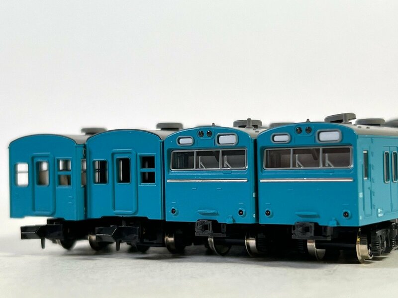 3-56＊Nゲージ KATO 103系 ブルー サハ103 クハ103 モハ103 カトー 別箱 鉄道模型(asc)