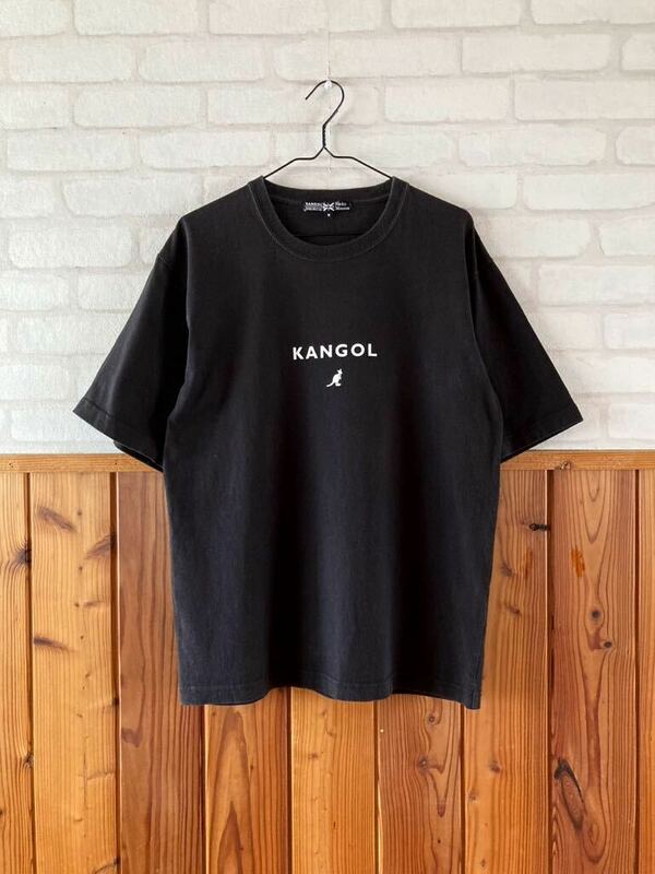 KANGOL ROCKY MONROE メンズ 半袖Tシャツ Mサイズ 黒 ブラック カンゴール ロッキーモンロー 古着 トップス Q
